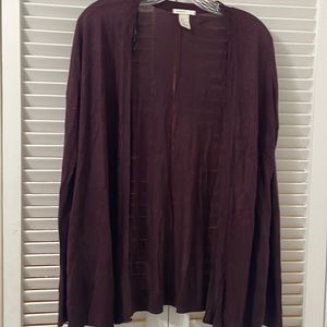 Purple cardigan very light and airy size M